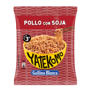 YATEKOMO Fideos Orientales con sabor a pollo con soja 79g
