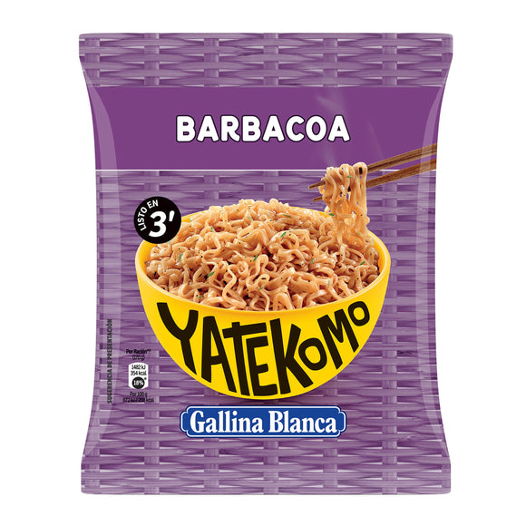 YATEKOMO Fideos Orientales con sabor barbacoa 82g